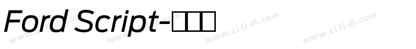 Ford Script字体转换